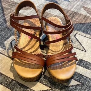 Brown Malibu Kids Strappy Sandals